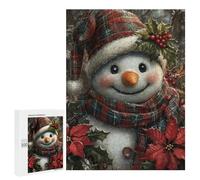 Christmas Snowman Decorations-1 Puzzle 1000 Pièces Educa Jouet en Bois Cadeau Unique Décoration Intérieure Jeu Éducatif Challenge Toy Adultes Et Enfants À Partir De 14 Ans 500 PCS