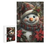Christmas Snowman Decorations-1 Puzzle 1000 Pièces Educa Jouet en Bois Cadeau Unique Décoration Intérieure Jeu Éducatif Challenge Toy Adultes Et Enfants À Partir De 14 Ans 1000 PCS