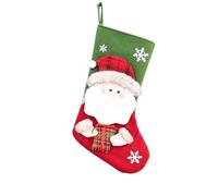 Christmas Socks Decorative Socks Gift Bag Christmas Tree Hanger Christmas Decoration Gift(Color 3)