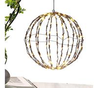 Christmas Sphere Lights - Lampe LED pliable - Boule de Noël - Décoration de jardin - Éclairage d'extérieur suspendu pour jardin, mariage, jardin