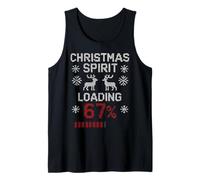 Christmas Spirit Loading Funny Gaming 67 Meme pour Gamer Ugly Débardeur