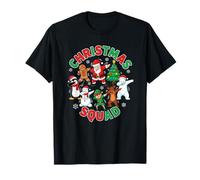 Christmas Squad Père Noël Dabbing Elfe Renne Pain d'épice T-Shirt