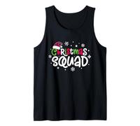 Christmas Squad Plaid Santa Hat Family Matching Xmas Pajama Débardeur