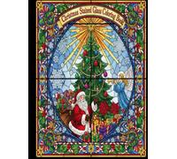 Christmas Stained Glass Coloring Book