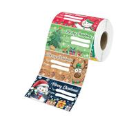 Christmas Sticker Roll - 2.95x1.57 Inches Christmas Label Sticker, Adhesive Cute Funny, Self-Adhesive Decals For Envelope For Bread Bags Box Greetings Cards Handicrafts Wall Label Journa -