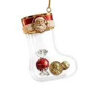 Christmas Stocking Bag - 3.94in Acrylic Candy Holder Holiday Tree Decor | 3.94in Acrylic Christmas Stocking Bag For Candy, Chocolate And Small , Suitable For Tree, Mantel, Party Table And Holida