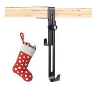 Christmas Stocking Holders, Front Door Wreath Hanger, Anti Slip Rack, 5.12x2.3 X0.47 Inches, Tree Decorations Support for Candy Cane Outdoor House Garden Gate Ladder Fireplace