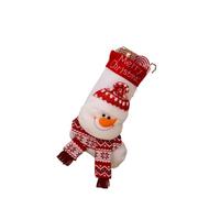 Christmas Stocking Santa Claus Reindeer Snowman Xmas Stocking Red and White Gift Bag Xmas Tree DIY Decoration(Color 2)