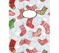 Christmas Stocking Sketchbook - Festive Watercolor Holiday Art Notebook: 8.5 x 11 Inch Dot Grid Notebook with 200 Pages for Drawing, Journaling, Gift Lists, and Christmas Creativity