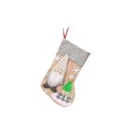 Christmas Stocking Snowman Moose Bear Gift Bags Festive Atmosphere Props Home Christmas Trees Decorations(Color 3)