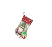 Christmas Stocking Snowman Moose Bear Gift Bags Festive Atmosphere Props Home Christmas Trees Decorations(Color 4)
