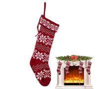Christmas Stockings - Christmas Stocking | Fireplace Stockings | Festival Holiday Knitted Seasonal Goodie Bag for Travel Apartment Vacation Hotel Office College Dorm Holiday - 18.91x6.3 inches
