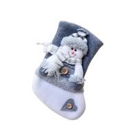 Christmas Stockings Socks Elk Snowman Hanging Xmas Tree Ornaments Christmas Decoration for Home Navidad Candy Gift Bags(Color 2)