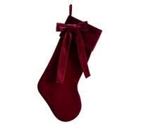 Christmas Stockings | Striking Holiday Decorations | Comfortable Velvet Bow Stockings | Convenient To Suspend For Christmas Tree Fireplace Mantel Farm House Stair Railing Wall Home Farmhouse