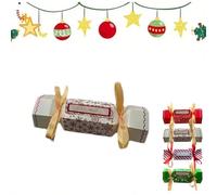 Christmas Surprise Money Pull Pouch, 8PCS Candy-Inspired Christmas Money Pull Pouch with Transparent Bags, Exploding Moneys Roll Pouchs, Make the Moneys Come out of the Candy (Snowflake White)