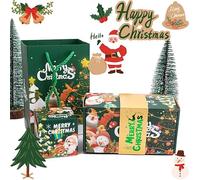 Christmas Surprise Pop-Up Gift Box Set, Christmas Surprise Gift Box Explosion for Money, Money Gift Boxes for Cash Pop-Up (Green-A)