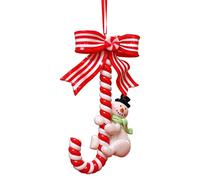 Christmas Suspendu Charmes Santa Snowman Chandy Cane Ornements De Noël Trees Festival Party Nouvel an DÉCORATIONS Resin Stick Walking
