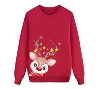 Christmas Sweaters for Women Pajamas for Family Paul de Noël pour la Famille Femme Homme Enfants Famille Longue Marche Tops Plus De Noël Familles Col Rond Christmas Sweat-Shirt Hiver Chaud Christmas