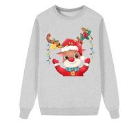 Christmas Sweaters for Women Pajamas for Family Paul de Noël pour la Famille Femme Homme Enfants Famille Longue Marche Tops Plus De Noël Familles Col Rond Christmas Sweat-Shirt Hiver Chaud Christmas