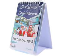 Christmas Tear Off Countdown Desk Calendar 2025, 100 Days Christmas Countdown Advent Calendar, Xmas Count Down Gift for Home Office Room Decor