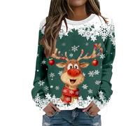 Christmas Tenue De Noël Pull Famille Noel Bonhomme Neige Femme Drole Sweatshirt Manches Longues Plaid Moche Lumineux Mode Personnalisé Sweat
