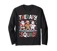 Christmas Therapy SLP OT PT Therapy Père Noël Bonhomme de Neige Gingembre Manche Longue