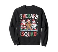 Christmas Therapy SLP OT PT Therapy Père Noël Bonhomme de Neige Gingembre Sweatshirt