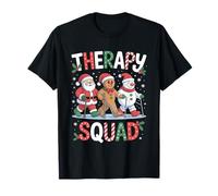 Christmas Therapy SLP OT PT Therapy Père Noël Bonhomme de Neige Gingembre T-Shirt
