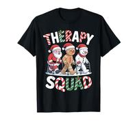 Christmas Therapy SLP OT PT Therapy Santa Snowman Ginger T-Shirt