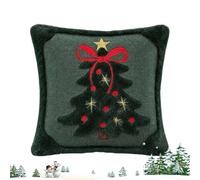 Christmas Throw Pillow Covers Skin-Friendly Tree Bow Sofa Cushion Decor