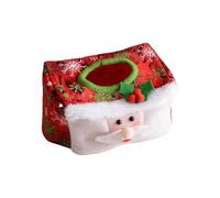 Christmas Tissue Holder Set Soft Textured Nonwoven Fabric Decorative Cover For Kitchen Counter And Party Decoration Festival Tabletop Tissue Cover