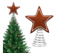 Christmas Topper Star, Home Seasonal Decor, Festival Christmas Ornaments for Backyard, Festival Felt Tree Topper Decor, School Apartment Living Room Garden Hotel Balcony