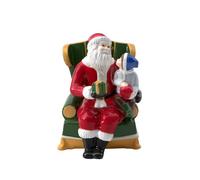 Villeroy & Boch Figurine de Noël Père Noël sur son fauteuil Multicolore 10 x 10 x 15 cm