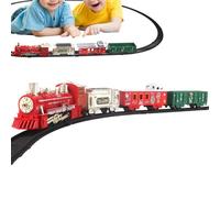 Christmas Toy Train - Christmas Train, Interactive Car Toy with Light and Music | LED Electric Traiin Set for Toddler for Kid Boys Children Home Decor Traveling Schools Bedroom Kindergarten Living R