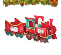 Christmas Train Gift Box, 2025 New Santa's Gift Train, Train Deliver Holiday Cheer In Style for Hold Presents Candy, Holiday Party Centerpieces Gift Boxes, Family Decor (a 1pcs)