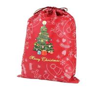 Christmas Treat Bags - Gift Bags | Reusable Non-Woven Pouch for Holiday Winter Party Celebration Food Candy Treat Cookie Small Toy