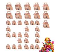 Christmas Treat Boxes | 50 Pieces House Shaped Chocolate Container - Party Favors Box - for Candy Chocolate Party Supplies Holiday Gathering Vacation Home School Office