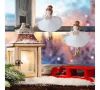 Christmas Tree Angel Girl Ornement - 5.51x4.33x1.18 Pouces Décoration Dee Figurine Ange | Ornement D'arbre Dee Noël Fabriqué À La Main Avec Design De Fille | Décor D'arbre De Vacances - Ornements Sais