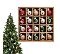 Christmas Tree Balls, Multicolor 20 Pieces Shatterproof, Holiday Balls for Christmas Tree Decorations, Portable and Lightweight Decor, Festive Ornament, Perfect for Window, Living Room, and Garden