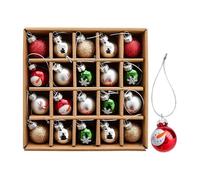 Christmas Tree Balls Ornaments - 20-Pack Multicolor Shatterproof Holiday Decorations, Hanging, Indoor Outdoor Festive Decor, Lightweight for Living Room Window Office School Garden, Party Dec