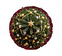 Christmas Tree Base Mat, Farmhouse Tree Decor, Festive Floor Skirt
