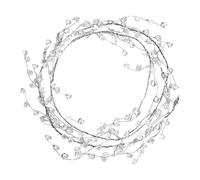 Christmas Tree Beaded Garland - 3.6 Ft Crystal and Pearl Garland, Acrylic Beads for Holiday Decoration, Indoor Christmas Tree Decor | Home Accessories for Festive Parties Trimmings