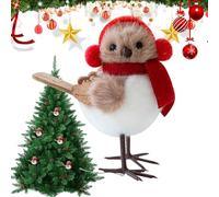 Christmas Tree Birds Decor, Cute Hanging Bird Ornaments, Festive Figurine Pendants, Lightweight Shatterproof Design for Holiday Tree, Table Centerpieces, Fireplaces, Parties, Family Gatherings