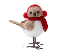 Christmas Tree Birds Decor, Cute Pendant Set, 3.94 inches Handcrafted Detail, Festive Ornaments for Holiday Tree, Table Display, Living Room, Parties, Fireplaces, Family Gatherings