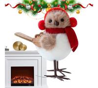 Christmas Tree Birds, Pendant Figurine Decor, Holiday Ornament Accent, Cute Hanging Decorations to Brighten Tabletop Parties, Seasonal Touch with Fireplaces Gathering Spaces Living Displays