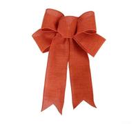 Christmas Tree Bow Ribbon Decoration 24cm Butterfly Cloth Ornament | Made from stable fabric material Available in 5 colors Suitable for garden table or chair decoration