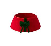 Christmas Tree Bow- Small Tree Collar, Festive Bow Knot Decoration, Plush 24 pouces Base 60 cm, Reusable Aesthetic Farmhouse Stand Skirt, Indoor Tabletop Centerpiece | For Party Office Gathering