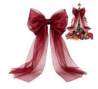 Christmas Tree Bow Topper - 18x70in Decorative Flexible Centerpiece