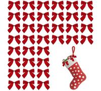 Christmas Tree Bows - Ensemble de 36 pièces | Arcs décoratifs de vacances pour arbres, garages, palpiers et métiers, ornements de Noël parfaits pour décoration intérieure ou extérieure sur le manteau