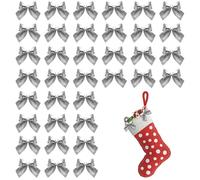 Christmas Tree Bows - Ensemble de 36 pièces | Arcs décoratifs de vacances pour arbres, garages, palpiers et métiers, ornements de Noël parfaits pour décoration intérieure ou extérieure sur le manteau